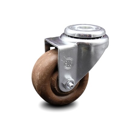 Service Caster 3.5 Inch High Temp Glass Filled Nylon Wheel Swivel Bolt Hole Caster SCC SCC-BH20S3514-GFNSHT